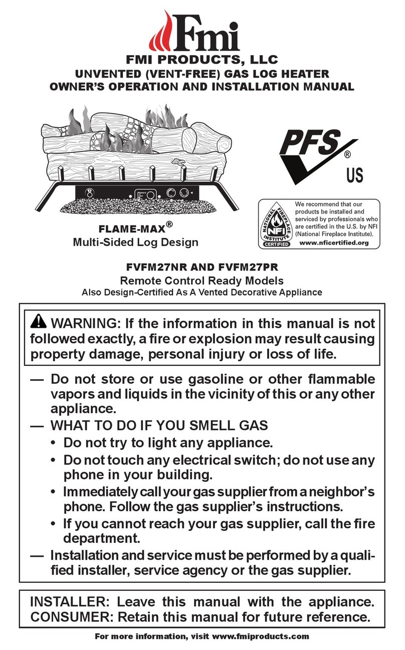 FMI FLAME-MAX FVFM27NR User manual