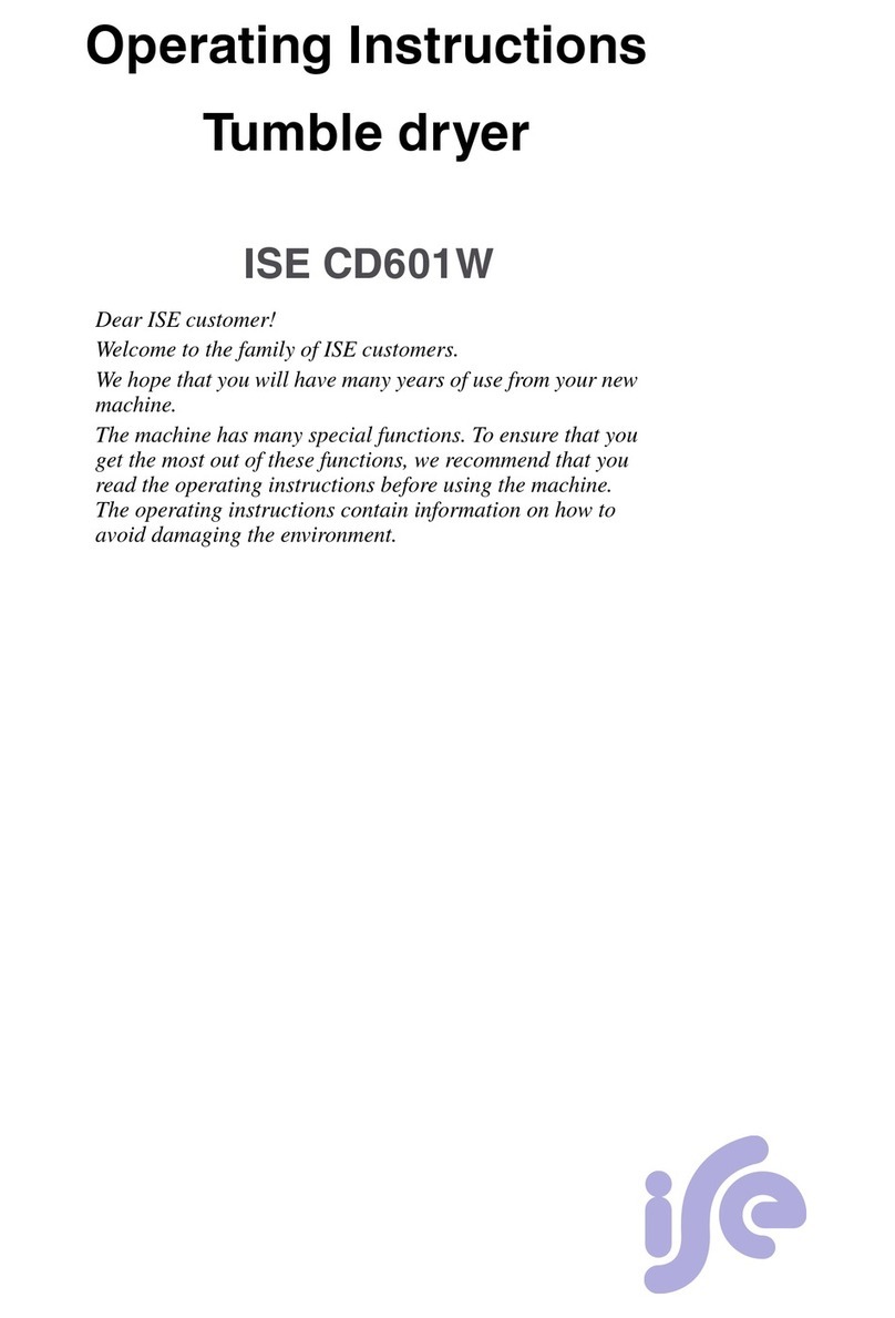 ISE CD601W operating instructions