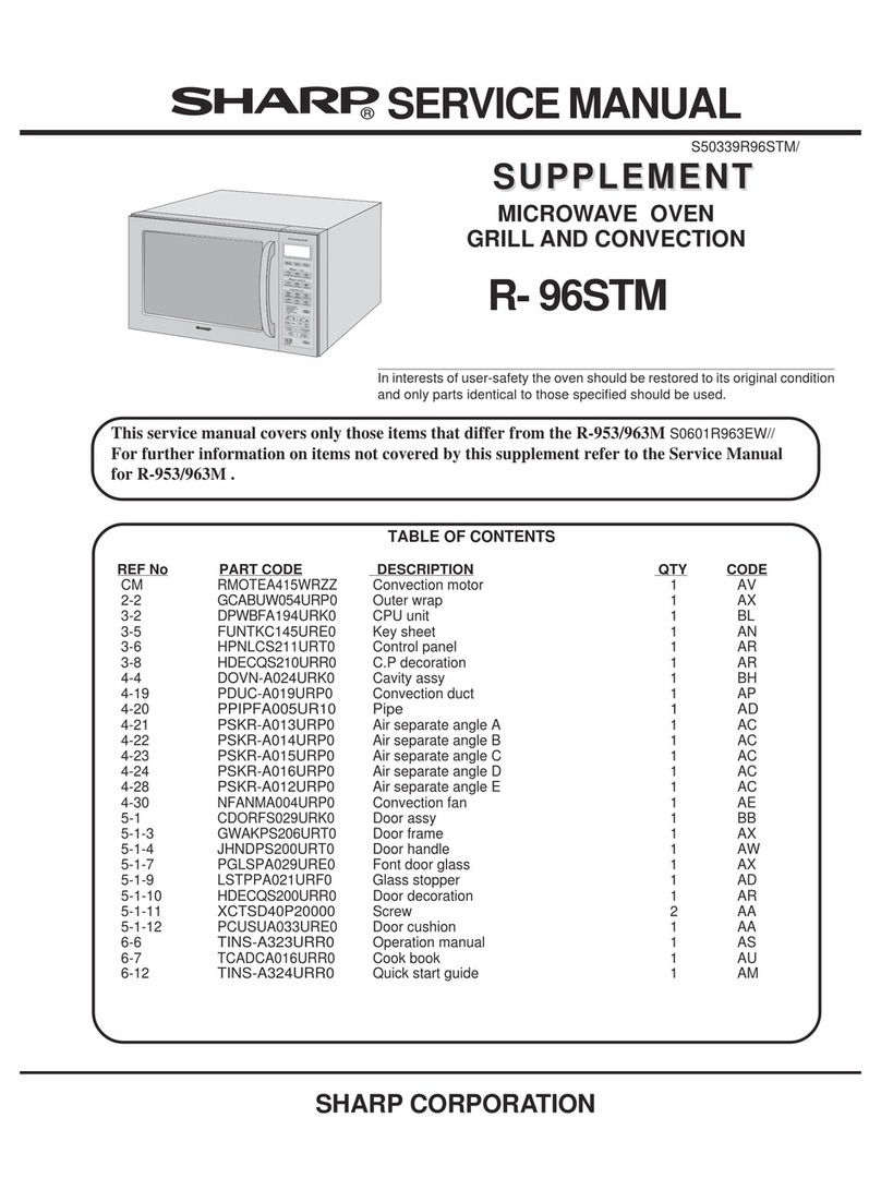 Sharp R-96STM User manual