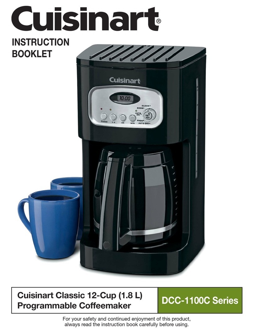 Cuisinart DCC-1100C Series Instruction booklet