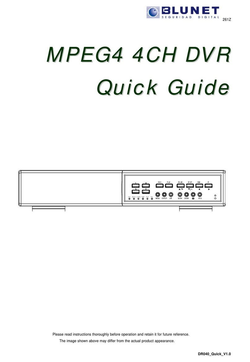 Blunet MPEG4 4CH DVR quick guide