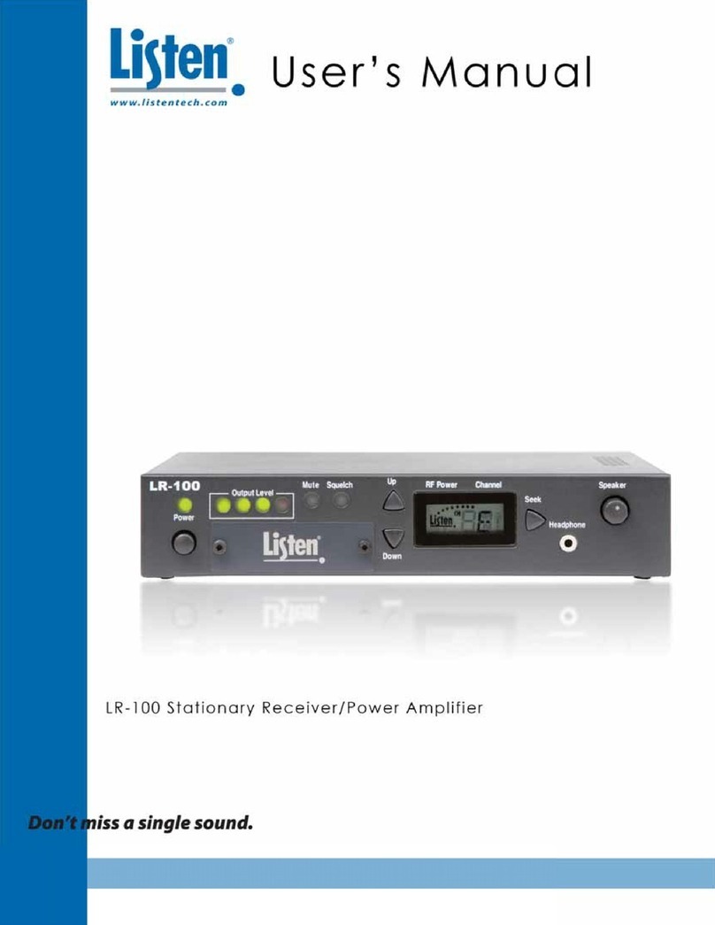 Listen LR-100-072 user manual