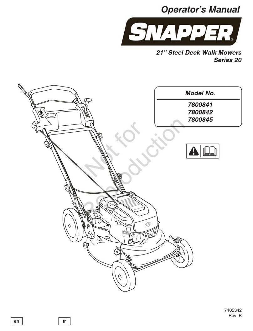 Snapper 7800841 User manual