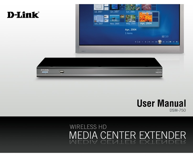 D-Link DSM-750 - MediaLounge High-Definition Draft N Media... User manual D-Link DSM-750 - MediaLounge High-Definition Draft N Media... User manual
