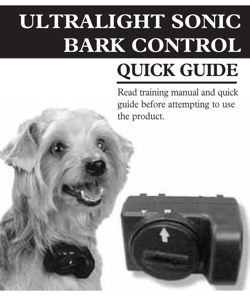 Petsafe ULTRALIGHT SONIC BARK CONTROL User manual Petsafe ULTRALIGHT SONIC BARK CONTROL User manual