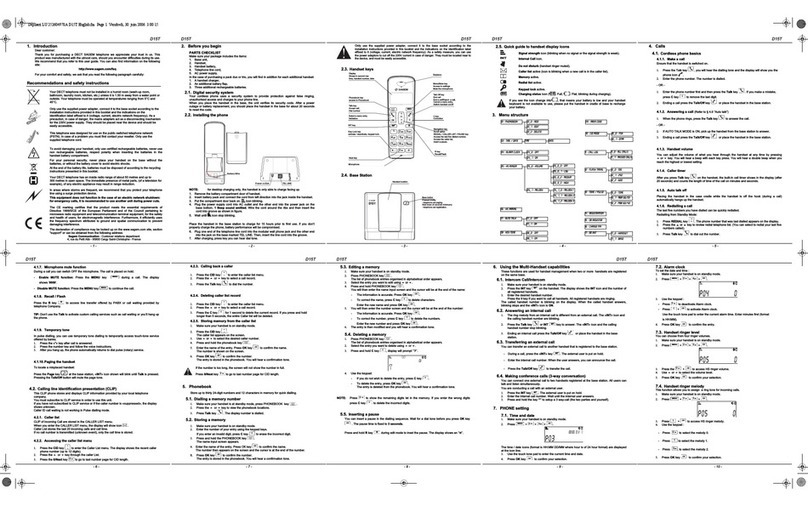 Sagem SAGEM D15T User manual