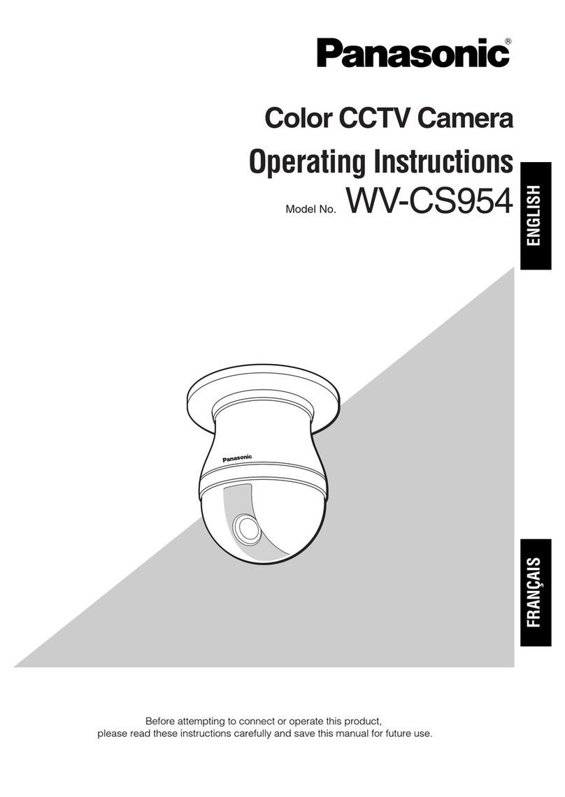 Panasonic Super Dynamic III WV-CS954 User manual