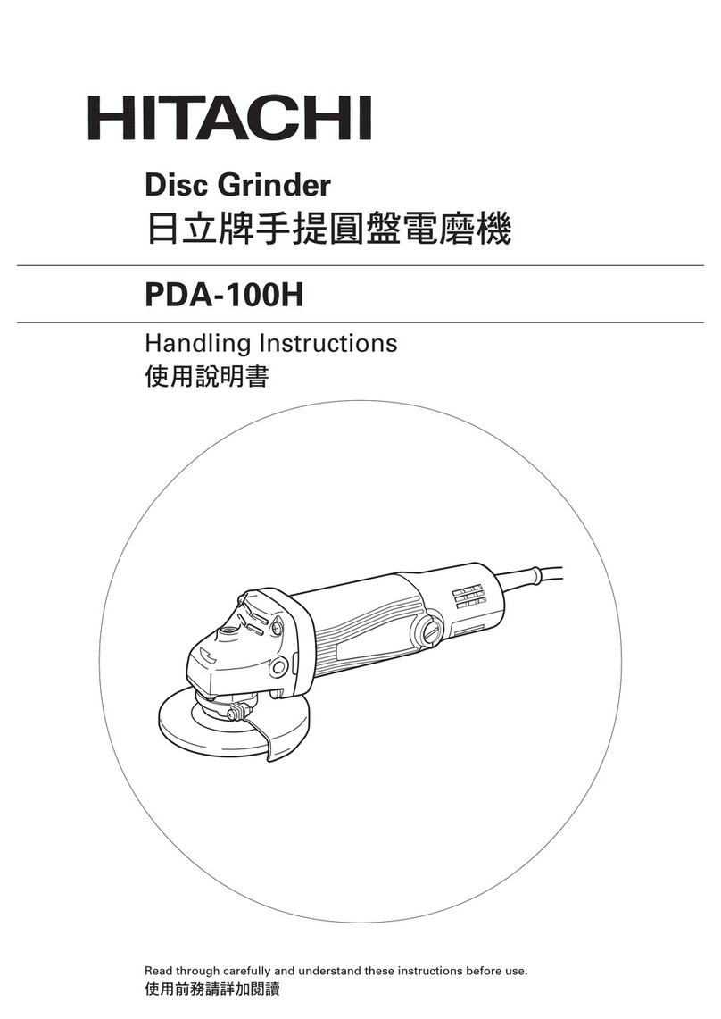 Hitachi PDA-100H Handling instructions