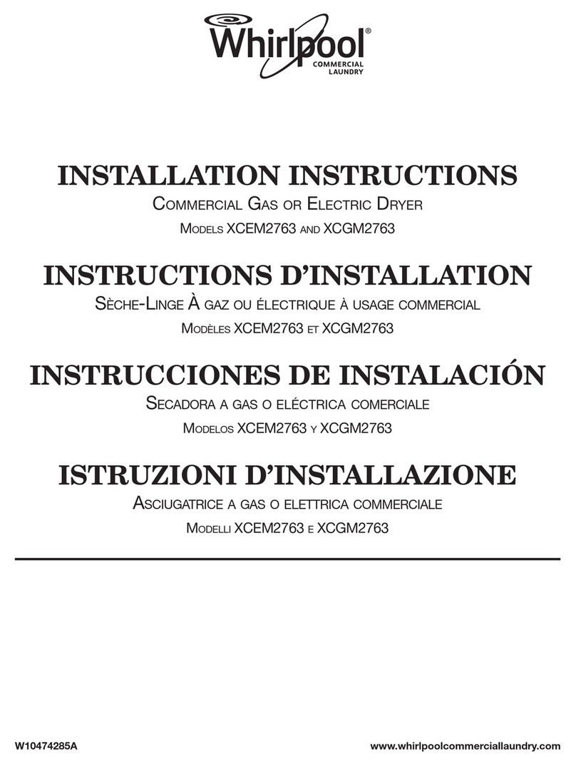 Whirlpool XCEM2763 installation instructions