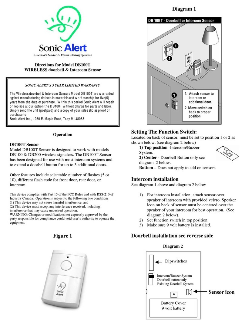 Sonic Alert DB100T user manual