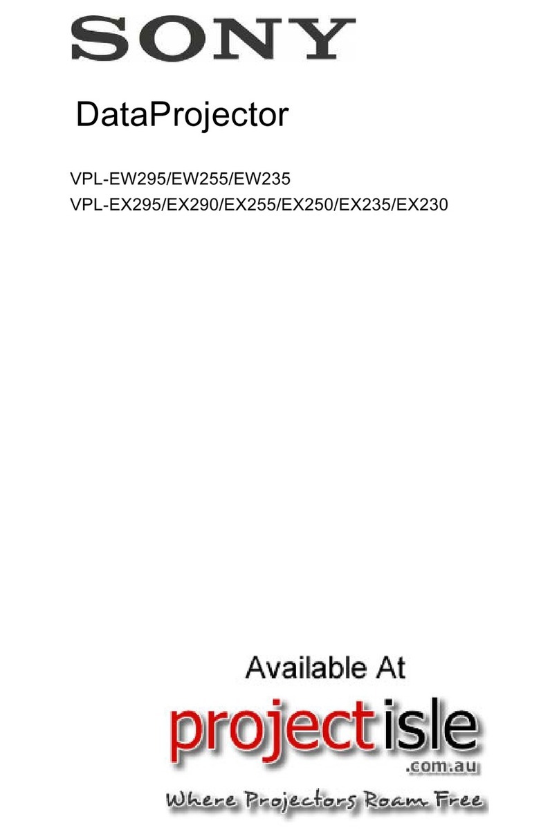 Sony VLP-EW295 User manual