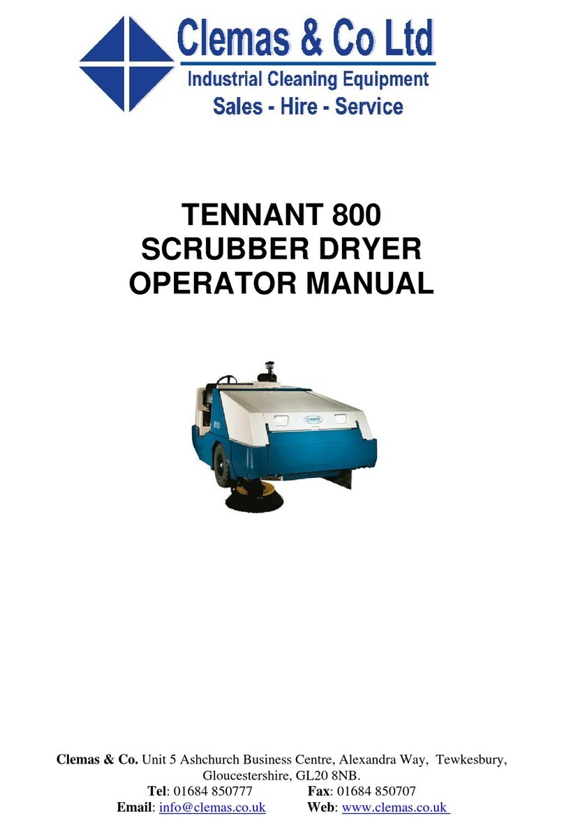 Tennant 800 Operator's manual