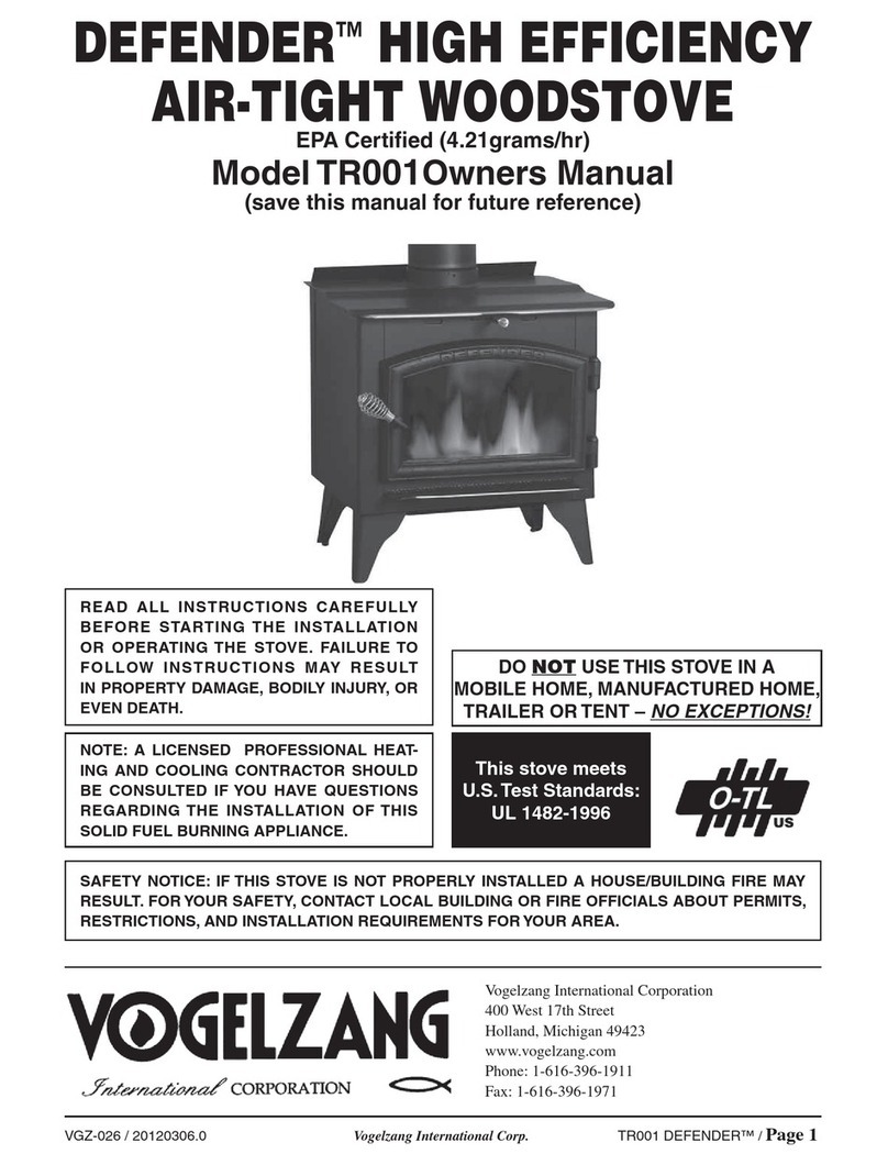 Vogelzang International TR001 DEFENDER owner's manual