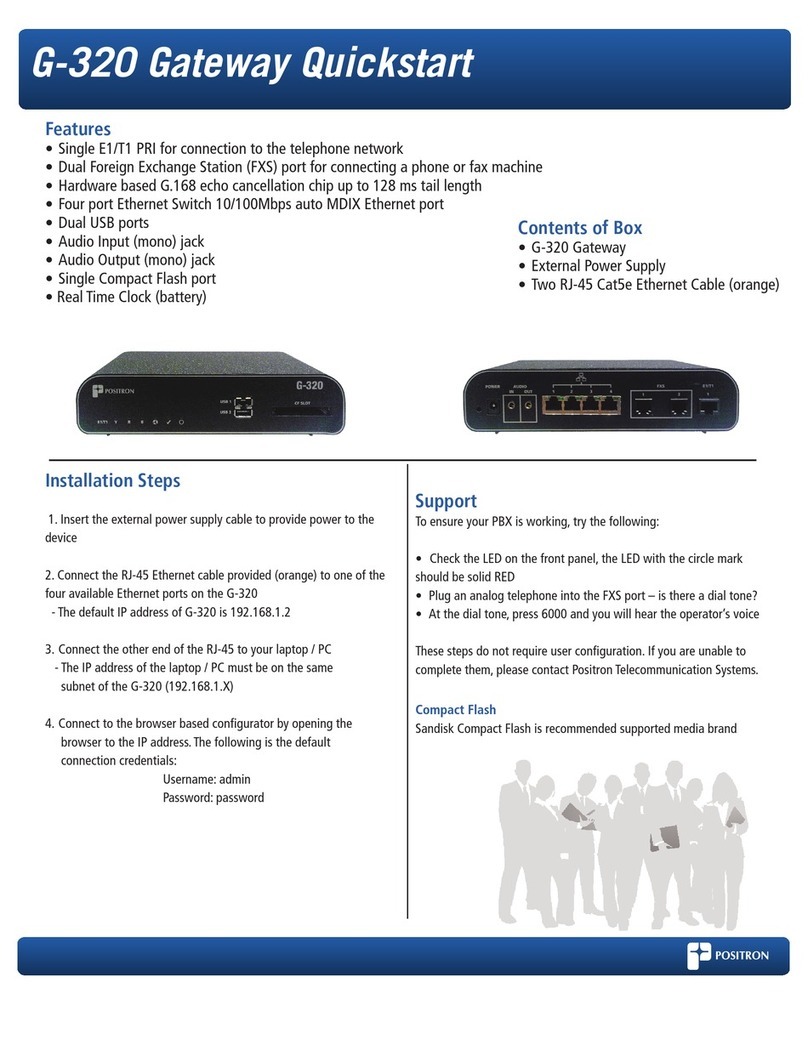 Positron G-320 quick start