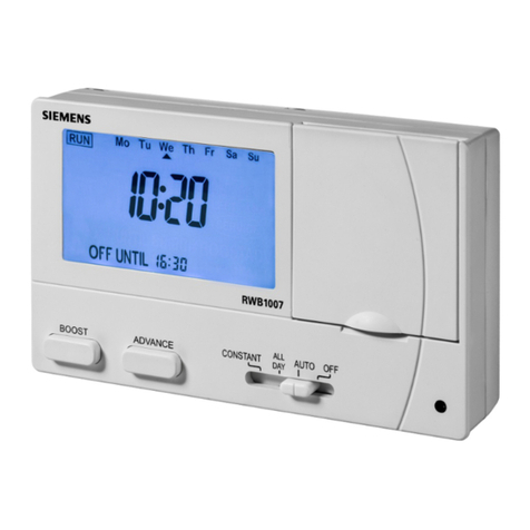 Siemens RWB1007 User instructions