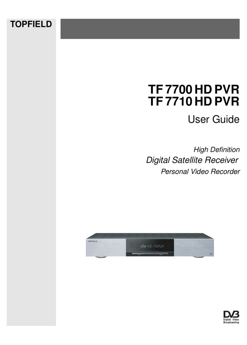 Topfield TF 7710 HD PVR User manual