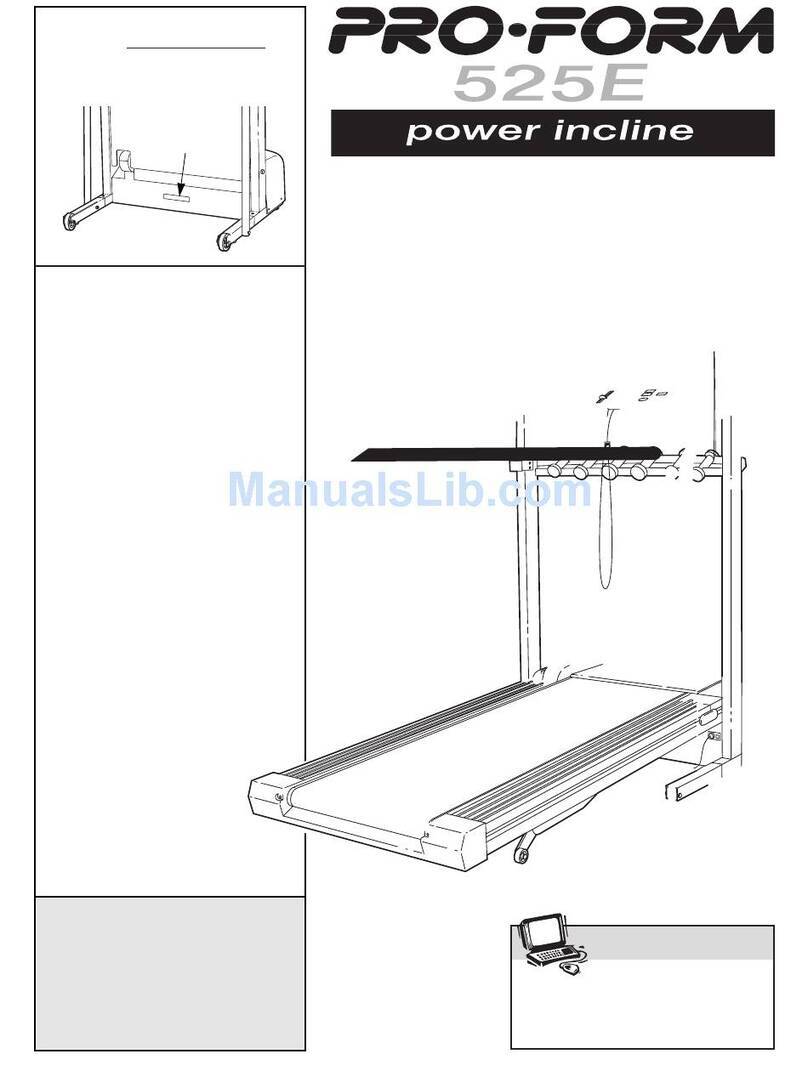 Pro-Form 525E User manual