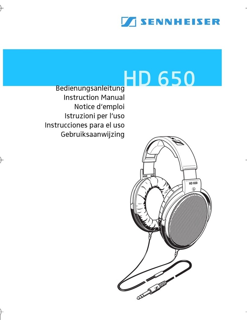 Sennheiser HD 650 instruction manual