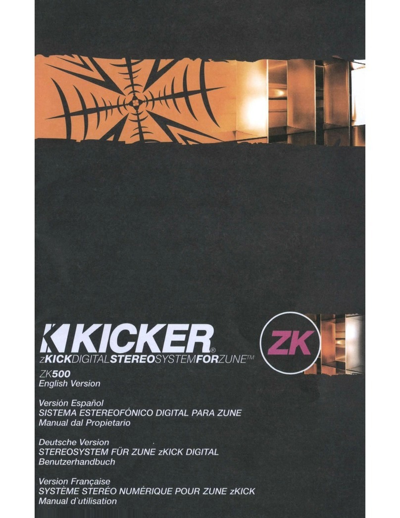 Kicker ZK500 owner's manual