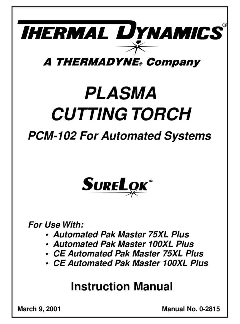 Thermal Dynamics SureLok PCM-102 User manual