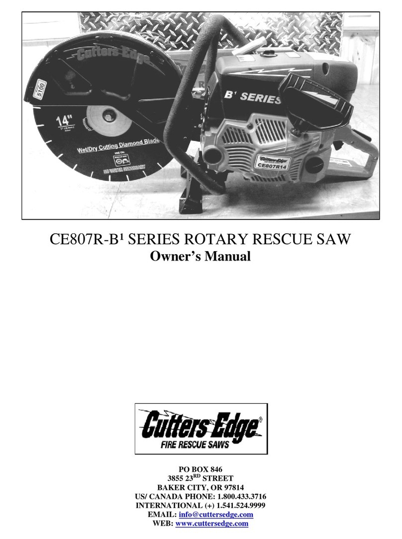 Cutters Edge CE807R-B SERIES owner's manual