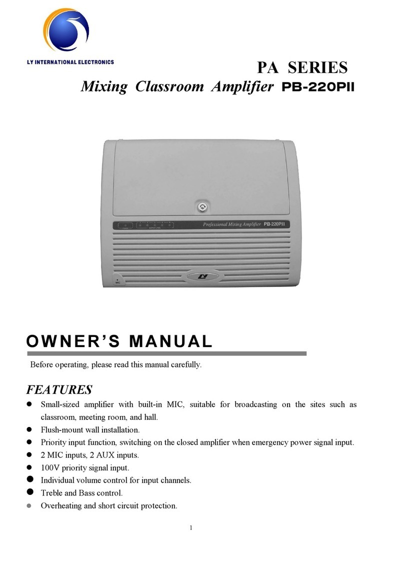 LY International Electronics PB-220PII owner's manual