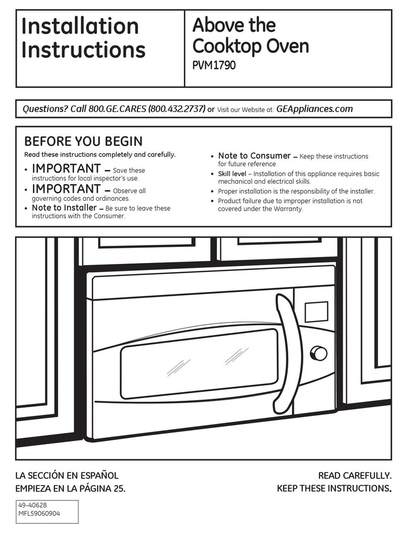 GE Profile PVM1790 User manual