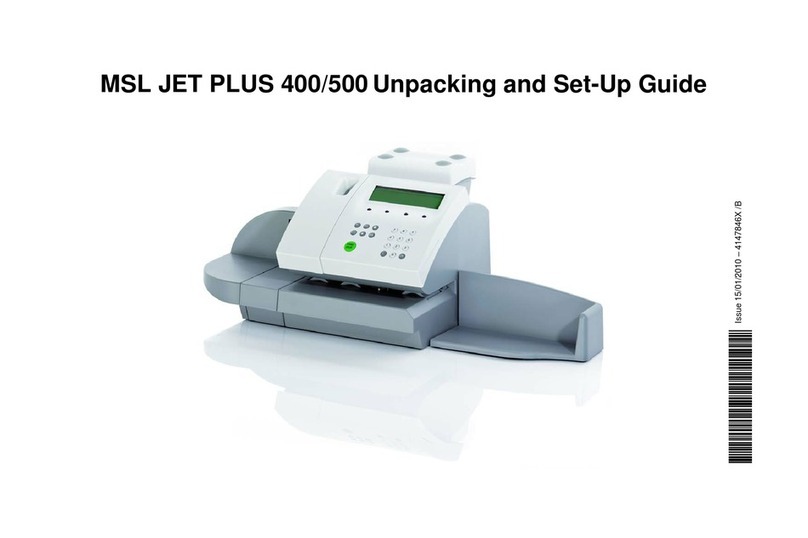 MSL JET PLUS 400 Setup and instruction manual