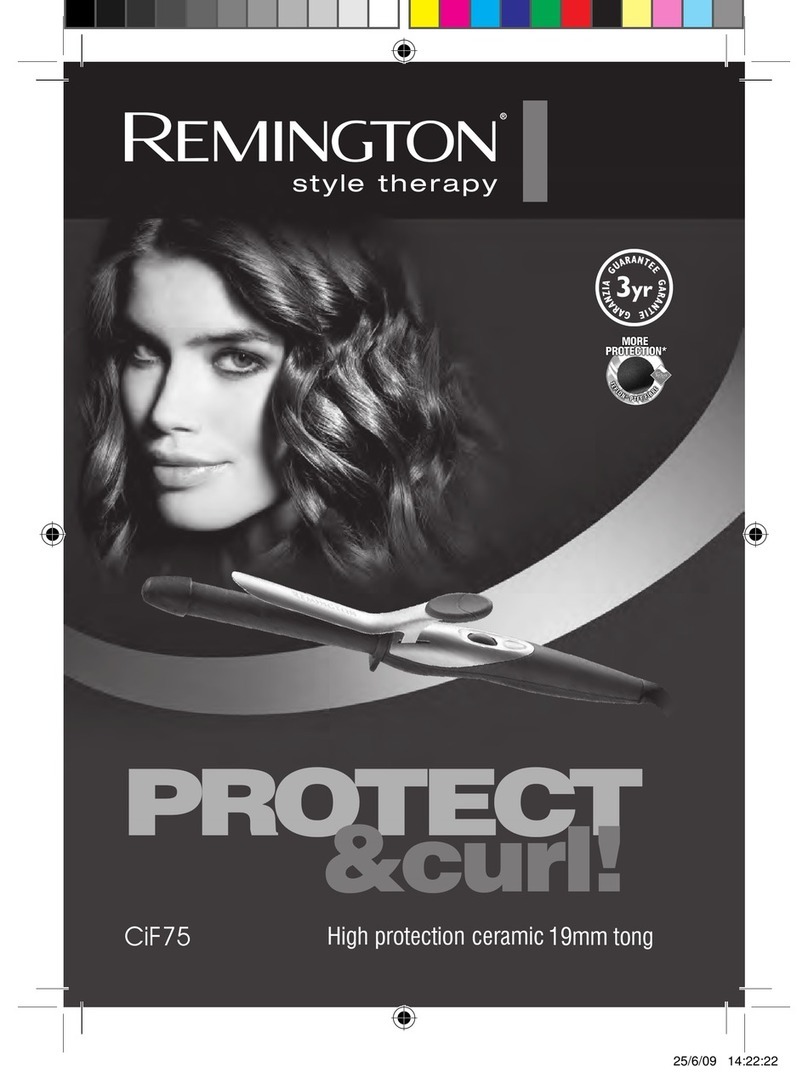 Remington Protect & Curl CiF75 Instructions for use