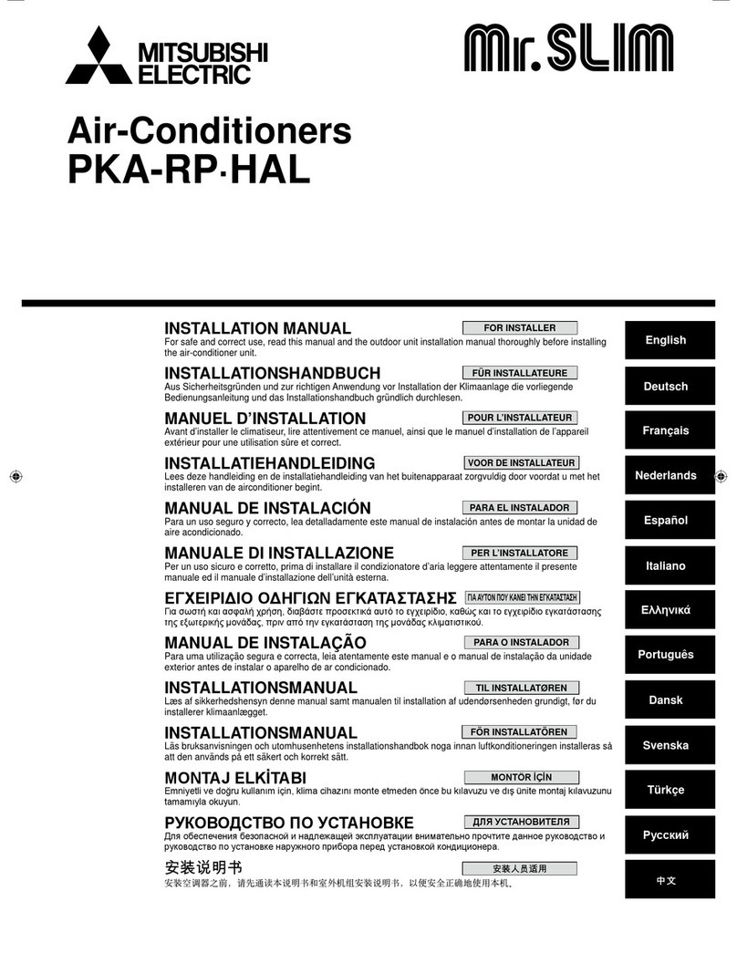 Mitsubishi PKA-RP-HAL User manual