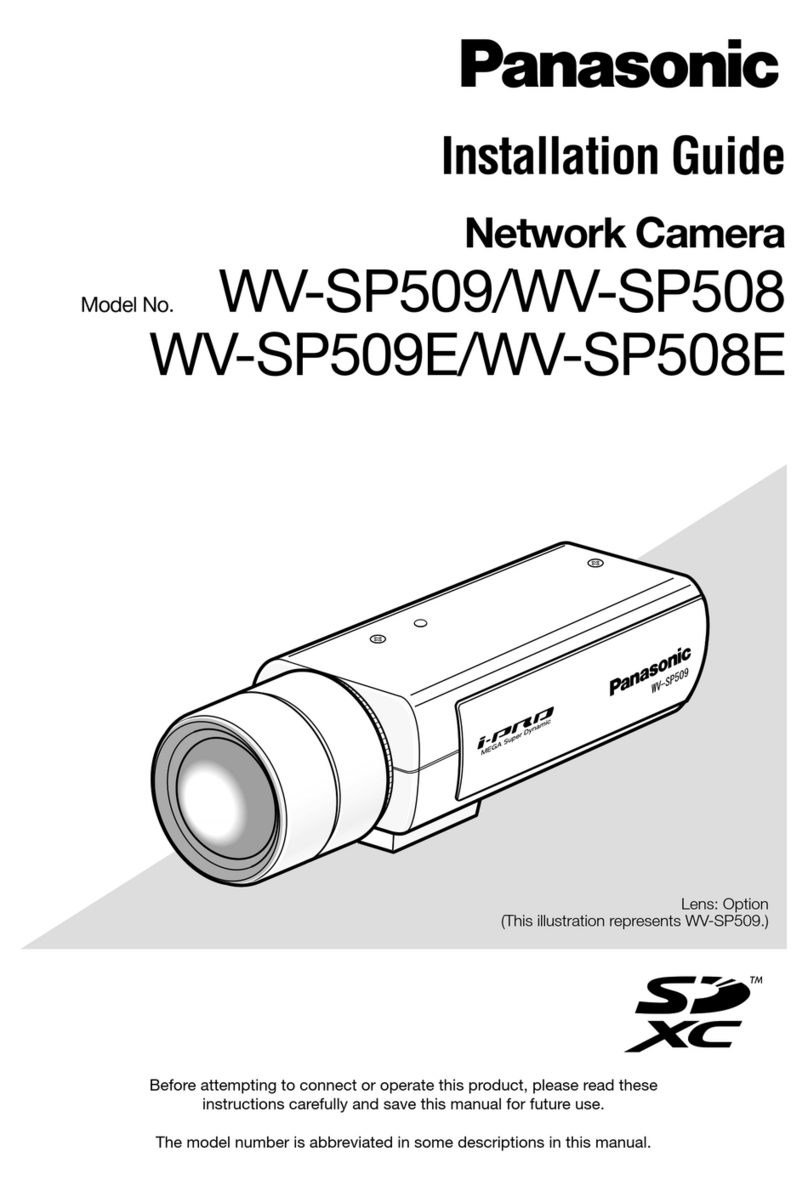 Panasonic WV-SP509 User manual