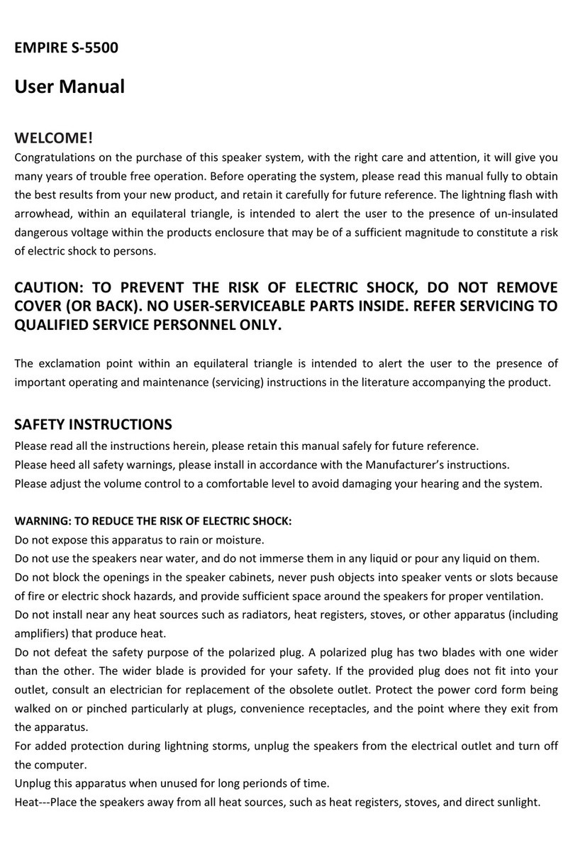 Empire S-5500 user manual