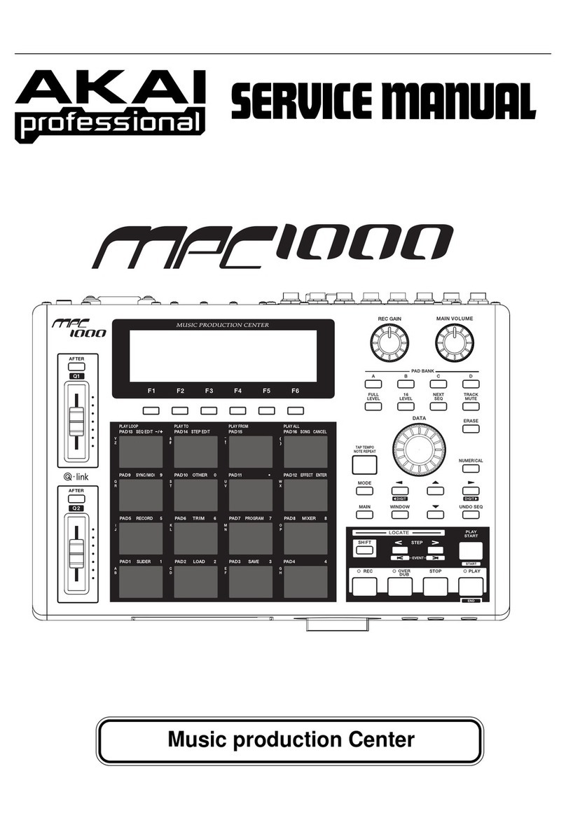 Akai Professional MPC 1000 Service manual