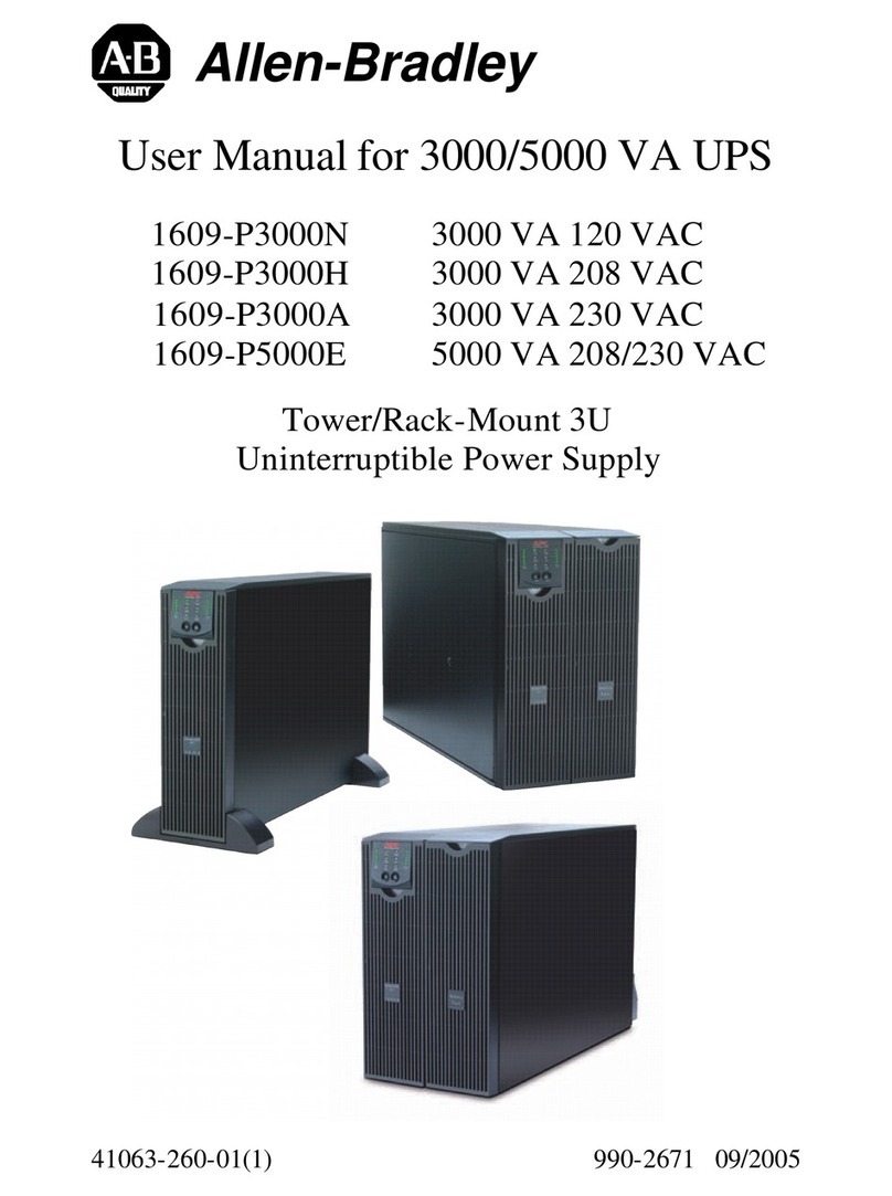 Allen-Bradley 1609-P3000N User manual Allen-Bradley 1609-P3000N User manual