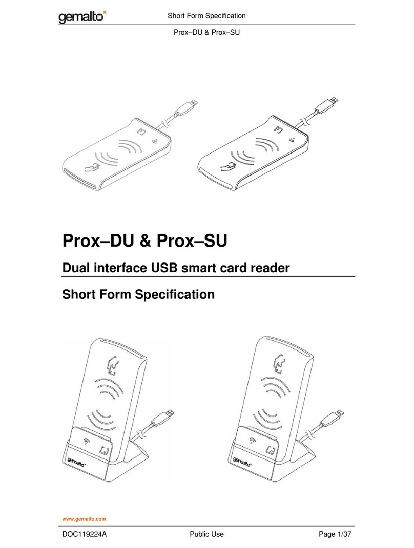 Gemalto Prox-DU User's informational manual