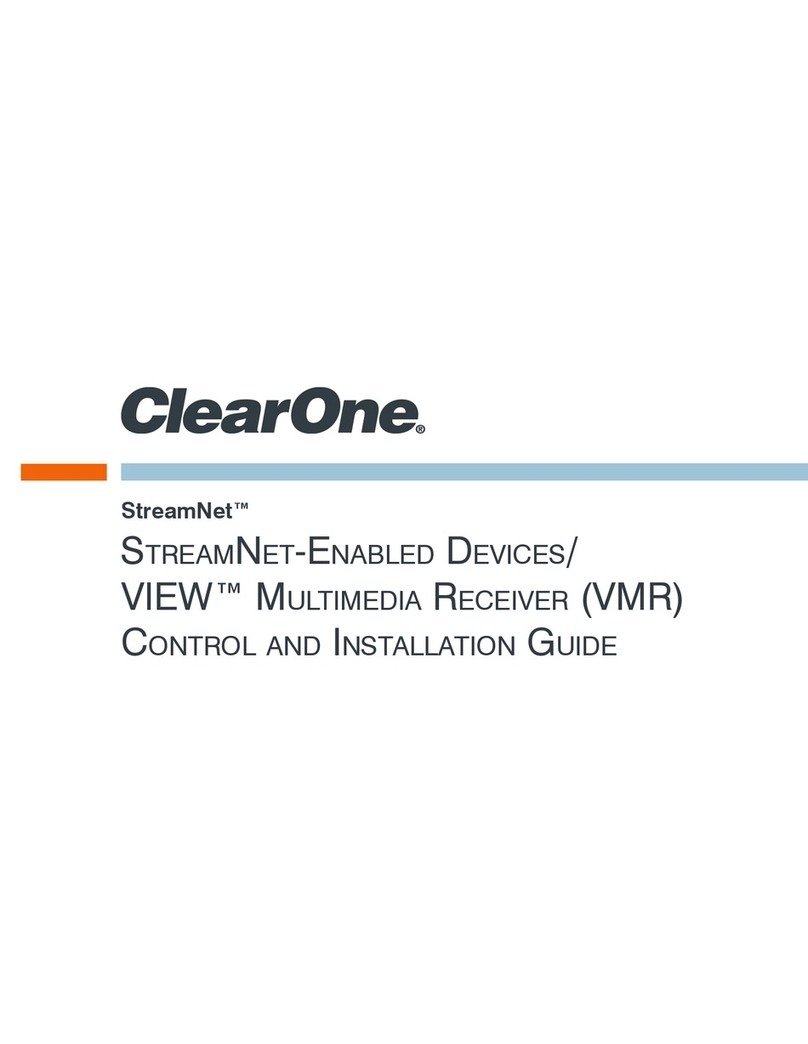 Clear One StreamNet Control and installation guide