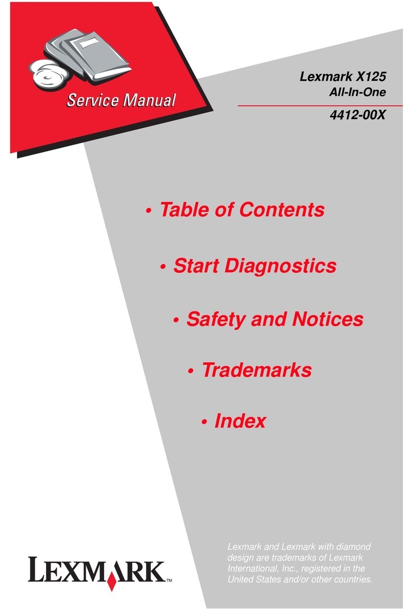 Lexmark X125 User manual