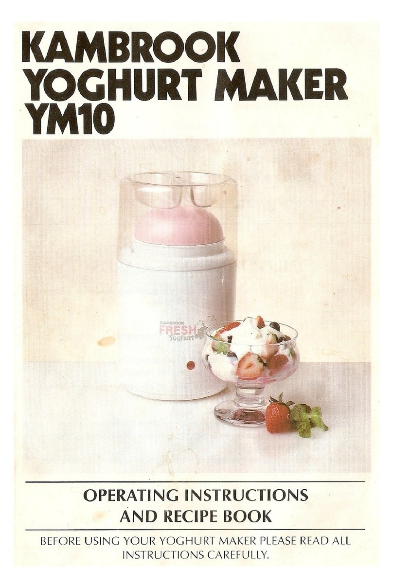 Kambrook YM10 Operating instructions and recipes
