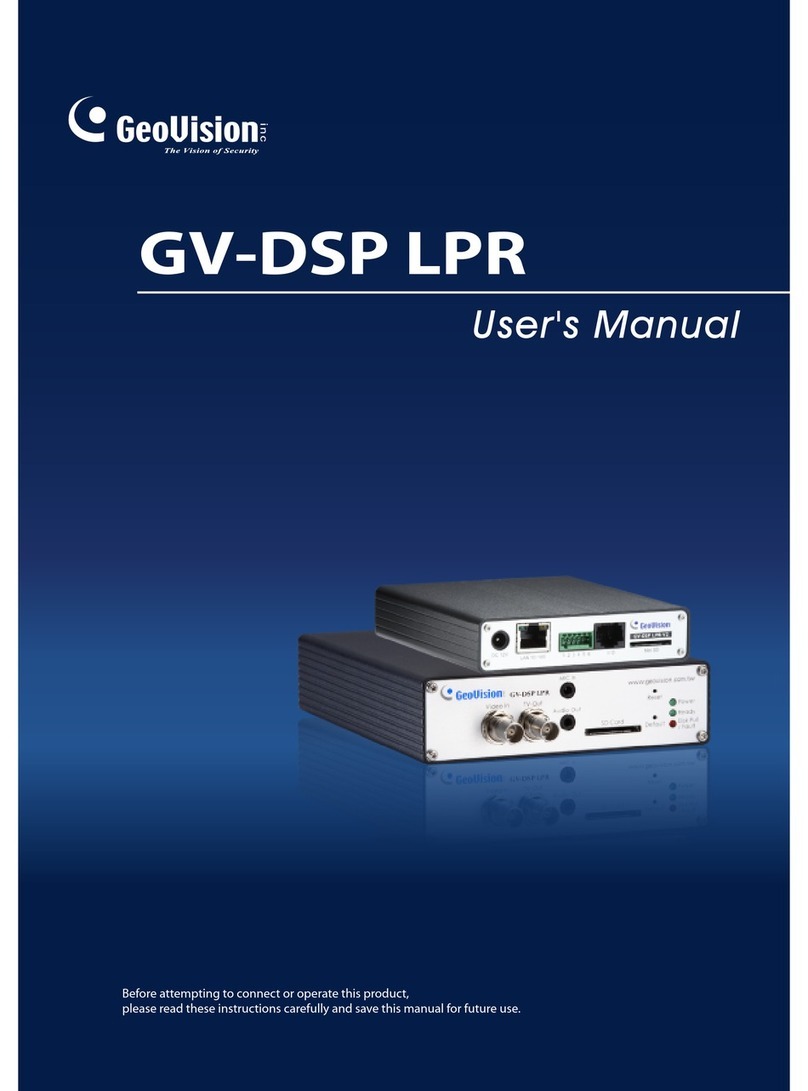 GeoVision GV-DSP LPR V1 User manual