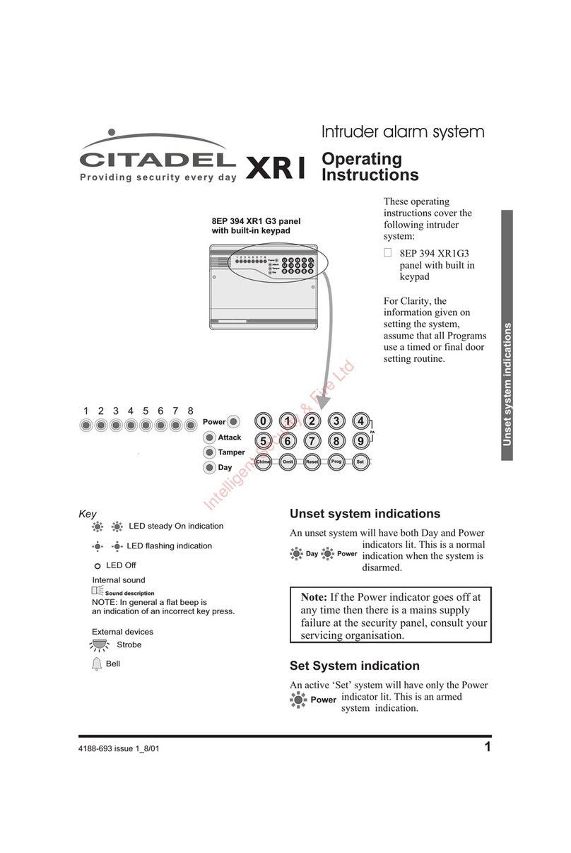 Citadel XR1 G3 operating instructions