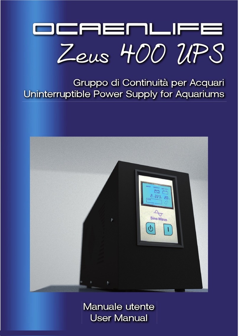 Oceanlife Zeus 400 User manual