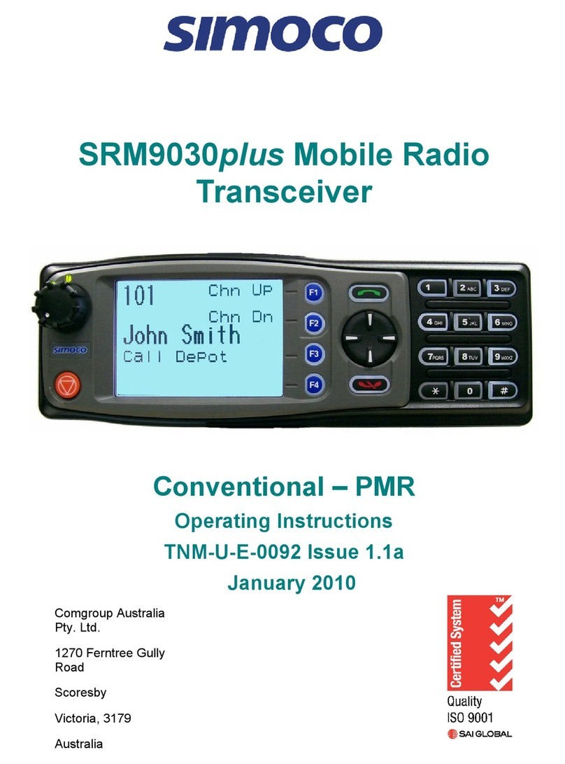 Simoco SRM9030plus User manual