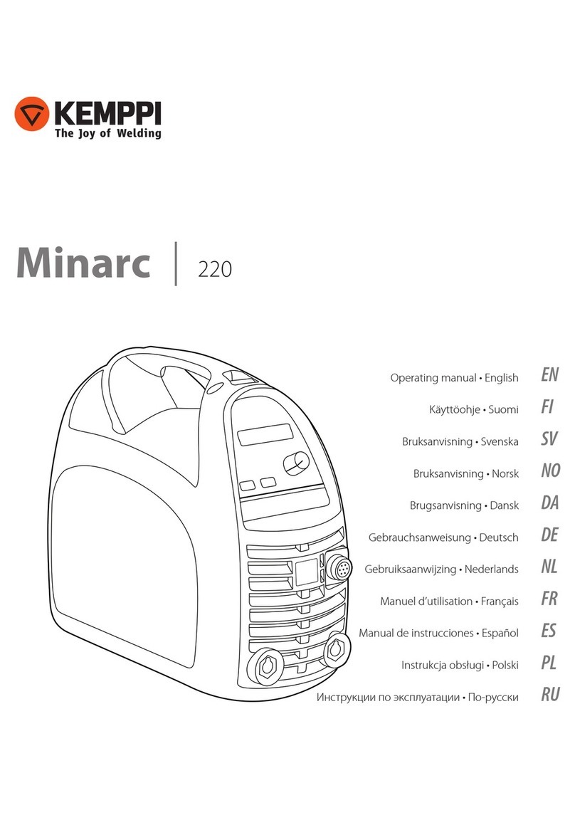 Kemppi 220 User manual Kemppi 220 User manual
