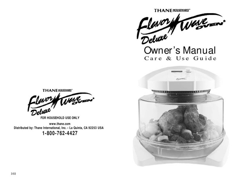 Thane Housewares Flavorwave Deluxe owner's manual