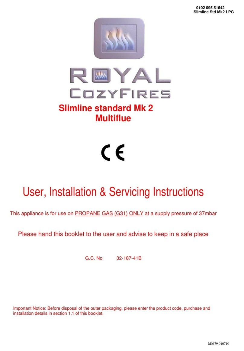 Royal Cozyfires Mk 2 User, installation & servicing instructions Royal Cozyfires Mk 2 User, installation & servicing instructions