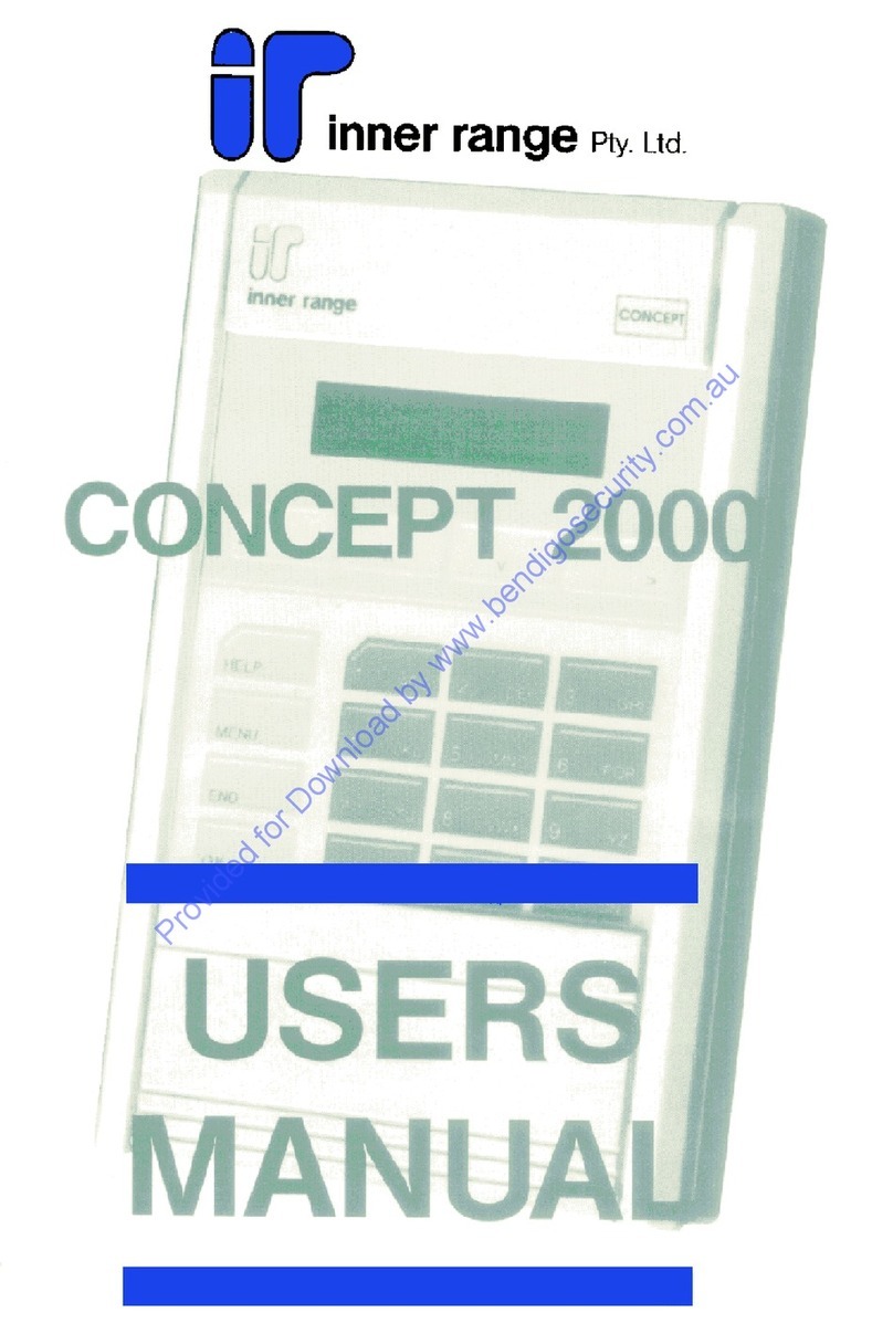 Inner Range Concept 2000 user manual