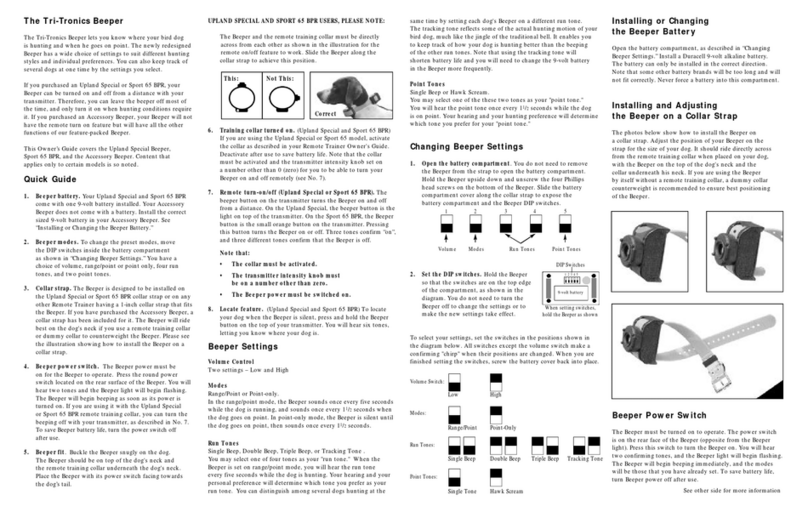 Tri-Tronics Beeper owner's guide