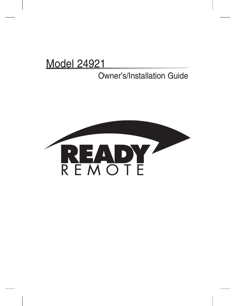 Ready Remote 24921 Owner's installation guide
