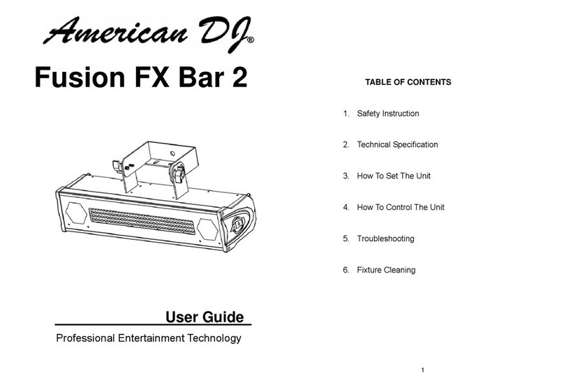 American DJ Fusion FX Bar 2 user guide American DJ Fusion FX Bar 2 user guide
