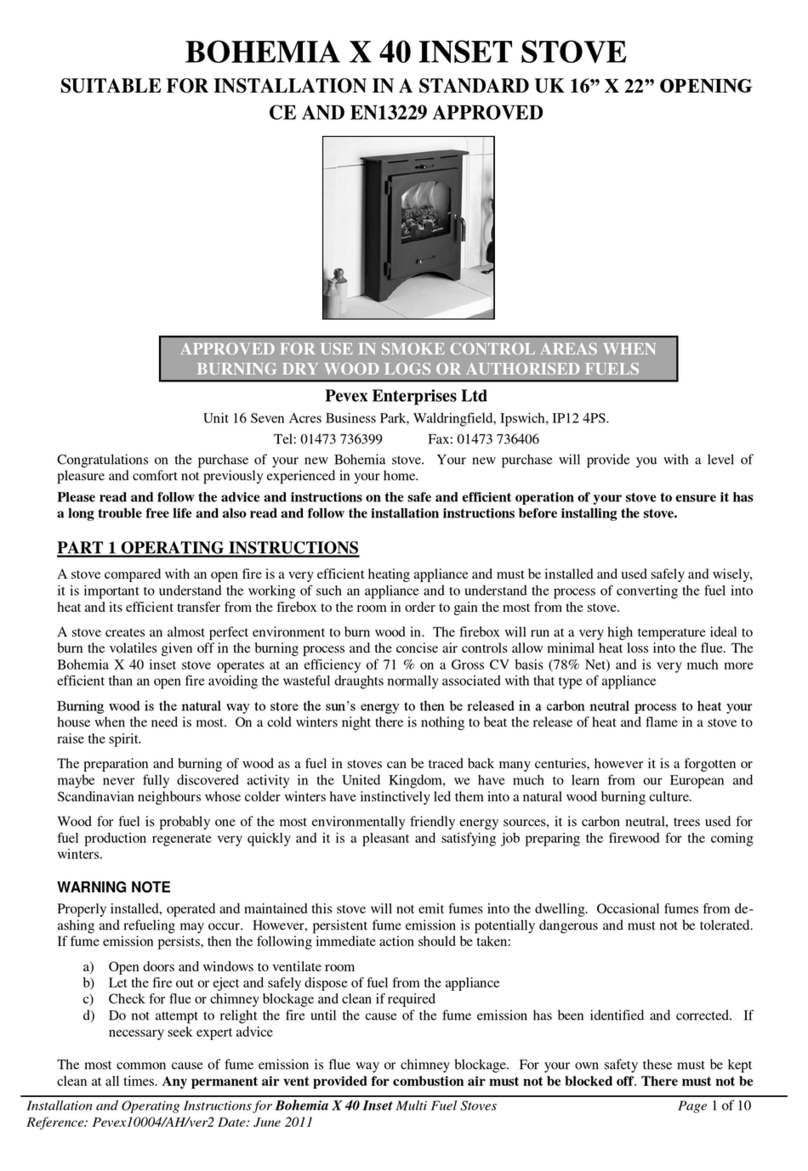 Pevex BOHEMIA X 40 User manual